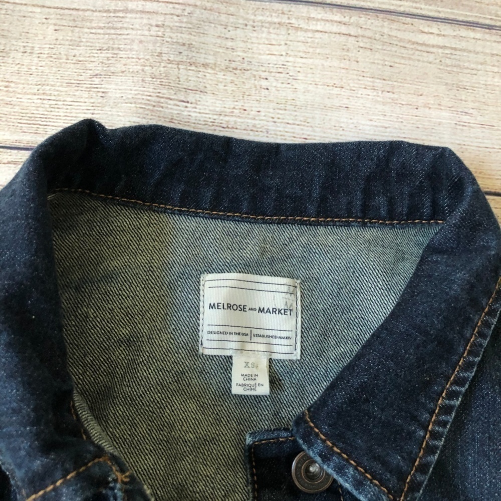 Melrose and Market Distressed Denim Jacket - Picture 3 of 6